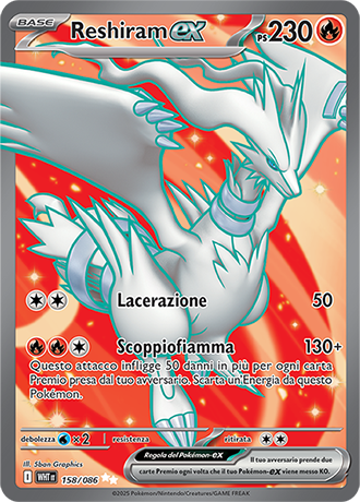 reshiram WHT 158 -fuoco bianco-