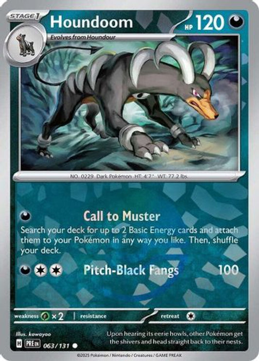 houndoom pre 063 pokeball reverse -ita- -evoluzioni prismatiche-