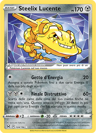 steelix lucente lor 124 -origine perduta-