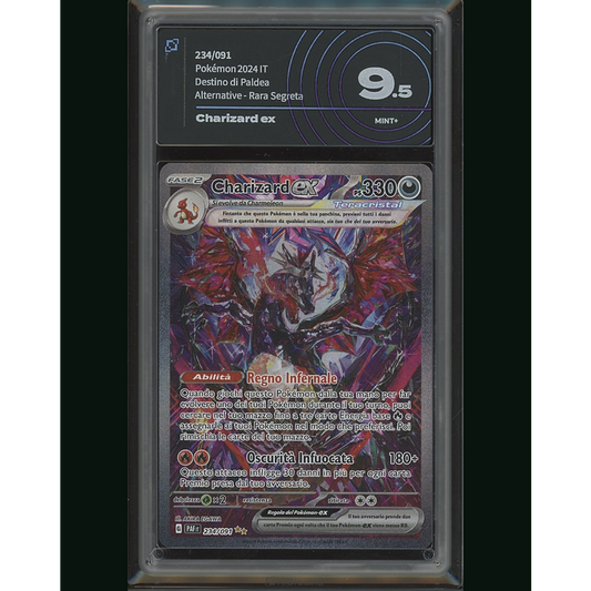 charizard paf 234 aigrading 9.5 -destino di paldea-